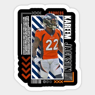 Kareem Jackson Paper Poster Version 10 Sticker